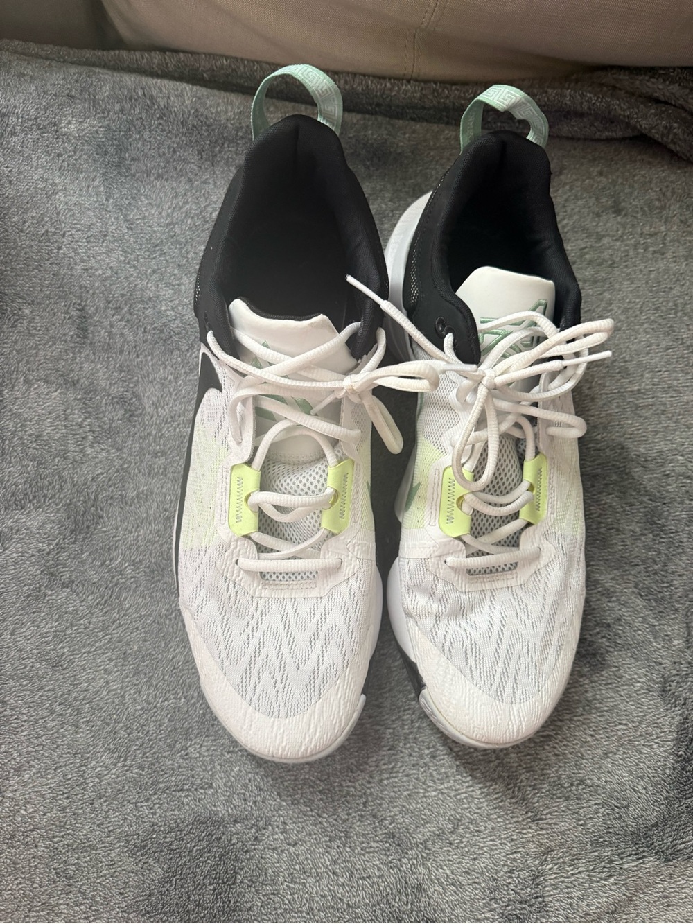 Nike Giannis Immortality 2 Mens Shoes Size 15, Color: White/ Black/Barely Volt